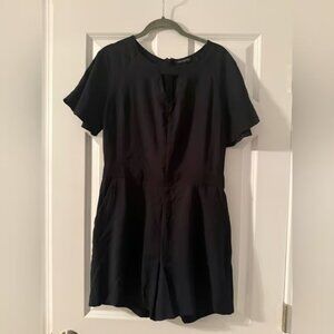 Banana Republic | Black Short Sleeve Romper | Size 4